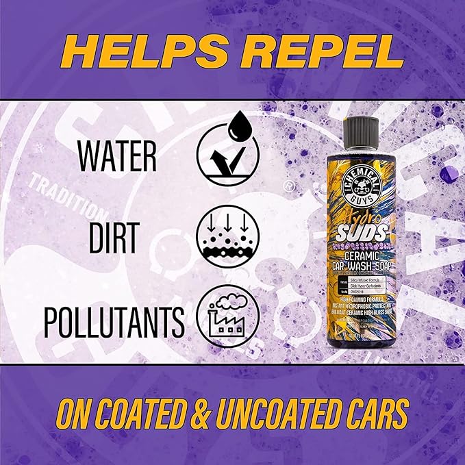 Chemical Guys CWS21216 HydroSuds Ceramic SiO2 Shine High Foaming Car Wash Soap - Image 6