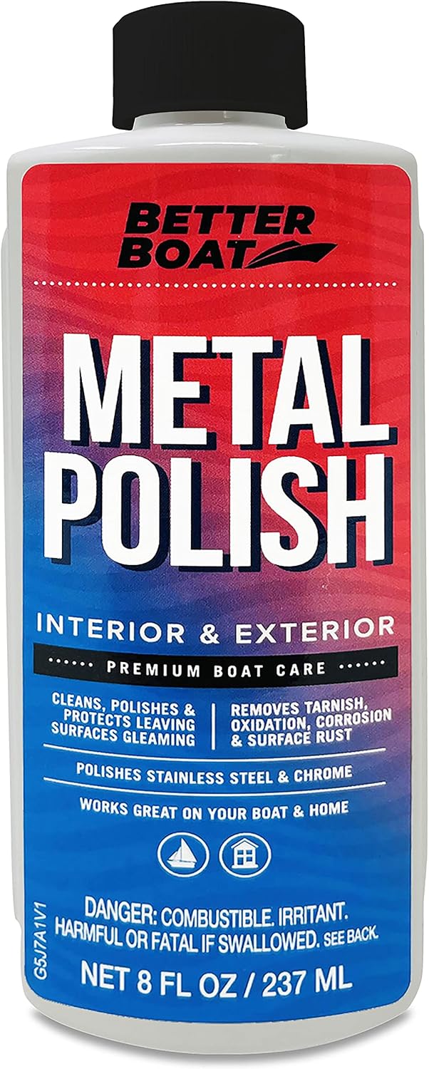 Better Boat Metal Polish Cleaner and Chrome Marine Grade for Boats Cars Aluminum Stainless Steel (reformulated)