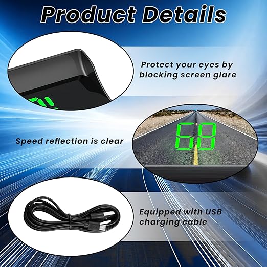 GPS Digital Speedometer for Car MPH, Universal HUD Speed Meter - Image 6