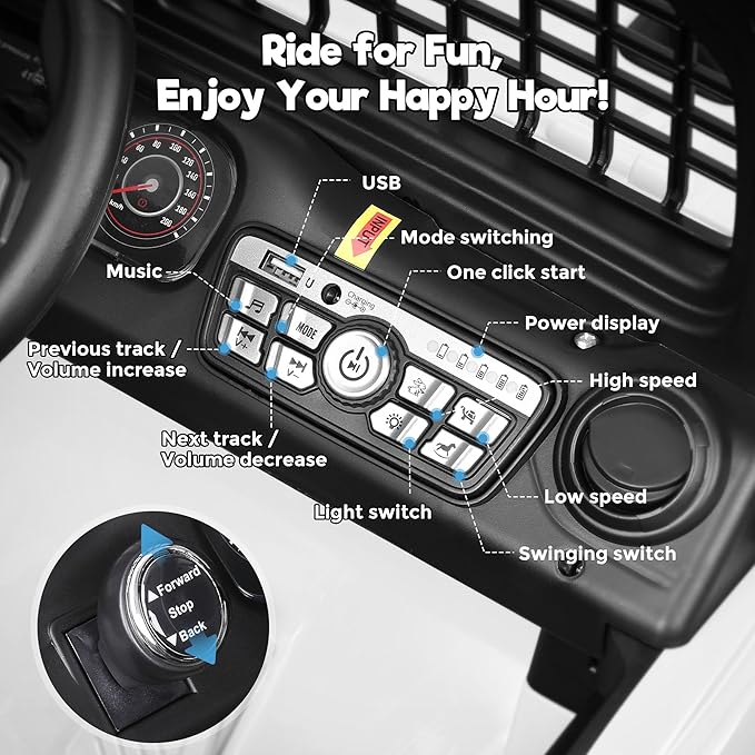 2 Seater Ride on Car, 12V 7AH Electric Car - Image 6