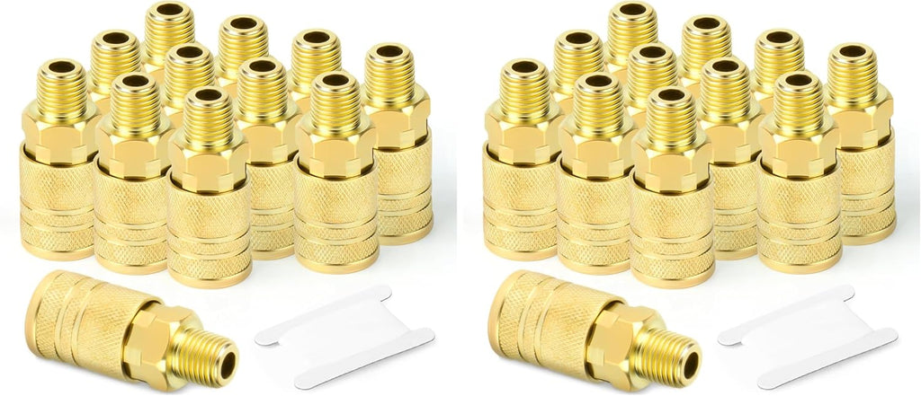 gasher 12pcs 1/4-inch male industrial coupler,1/4 inch npt, main product view