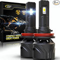 Cougar Motor H11 Bulbs, H11 Light Bulb H8 H9 Fog Lights 6500K White by CougarMotor