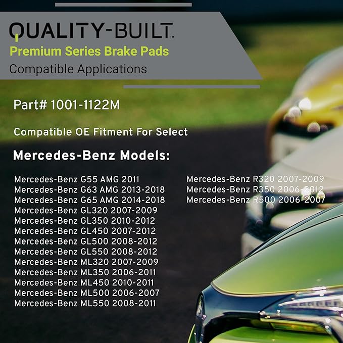 Premium Semi-Metallic Rear Brake Pads Compatible - Image 3