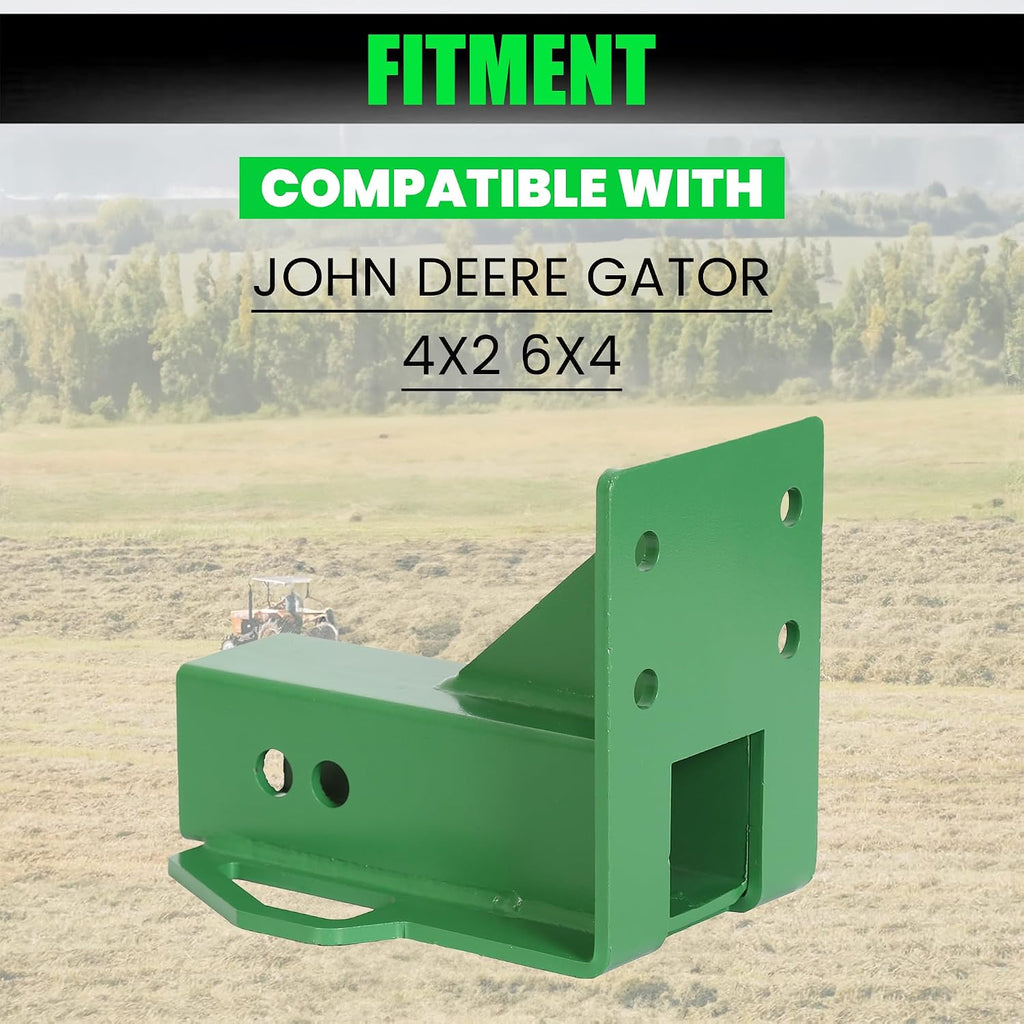 HECASA Rear Trailer Hitch Receiver for John Deere Gator 4x2 6x4 Old Style | with Bolt