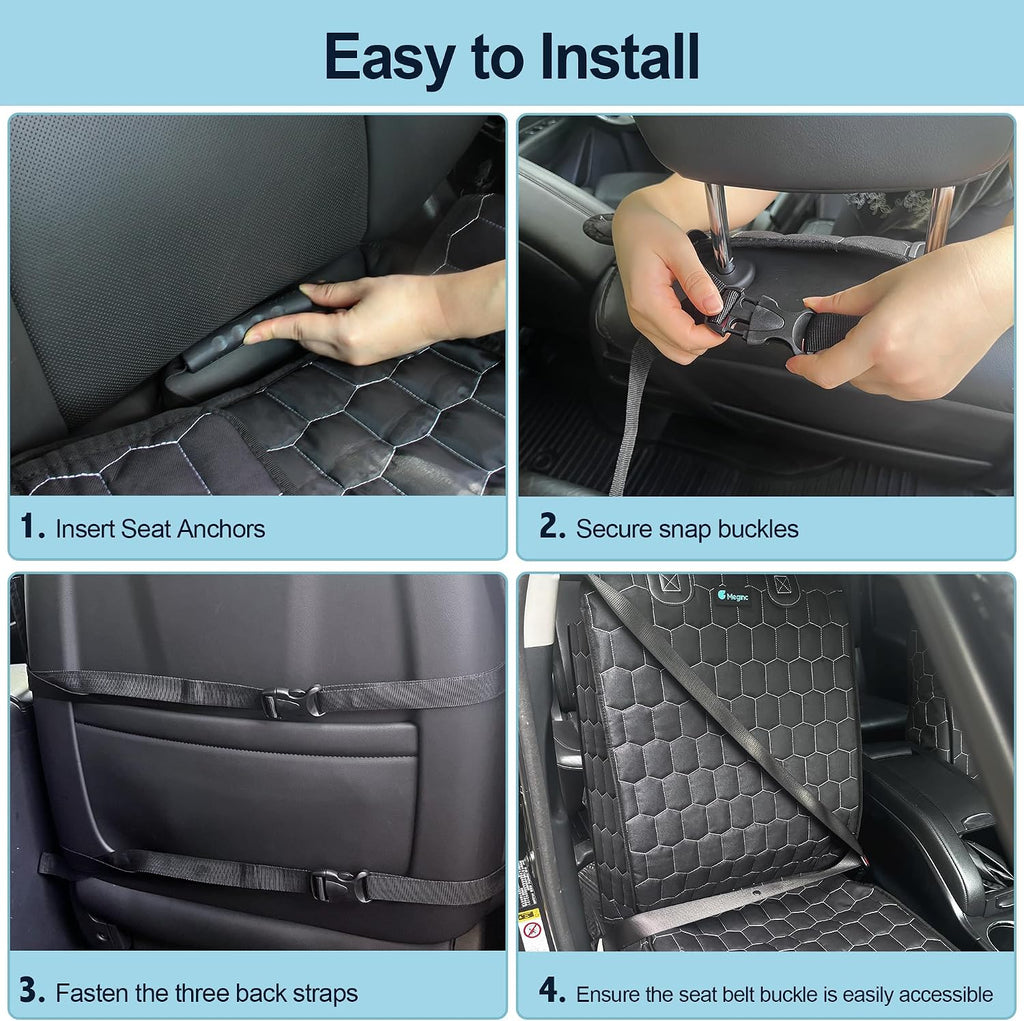 meginc 2-pack front seat covers for dogs, waterproof on a desk or shelf