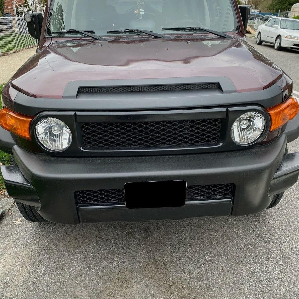ECOTRIC Hood Molding Trim Compatible with 2007-2014 Toyota FJ Cruiser Replacement for TO1235102 7618035031C0