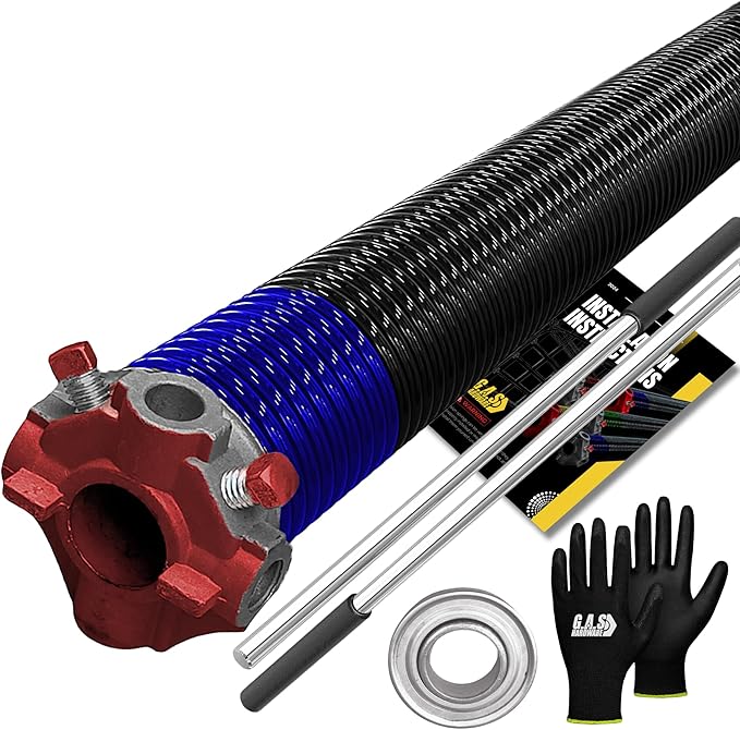 Garage Door Torsion Spring 262x1.75x44 Includes 1” Steel Bearing, Non-Slip by GASHardware