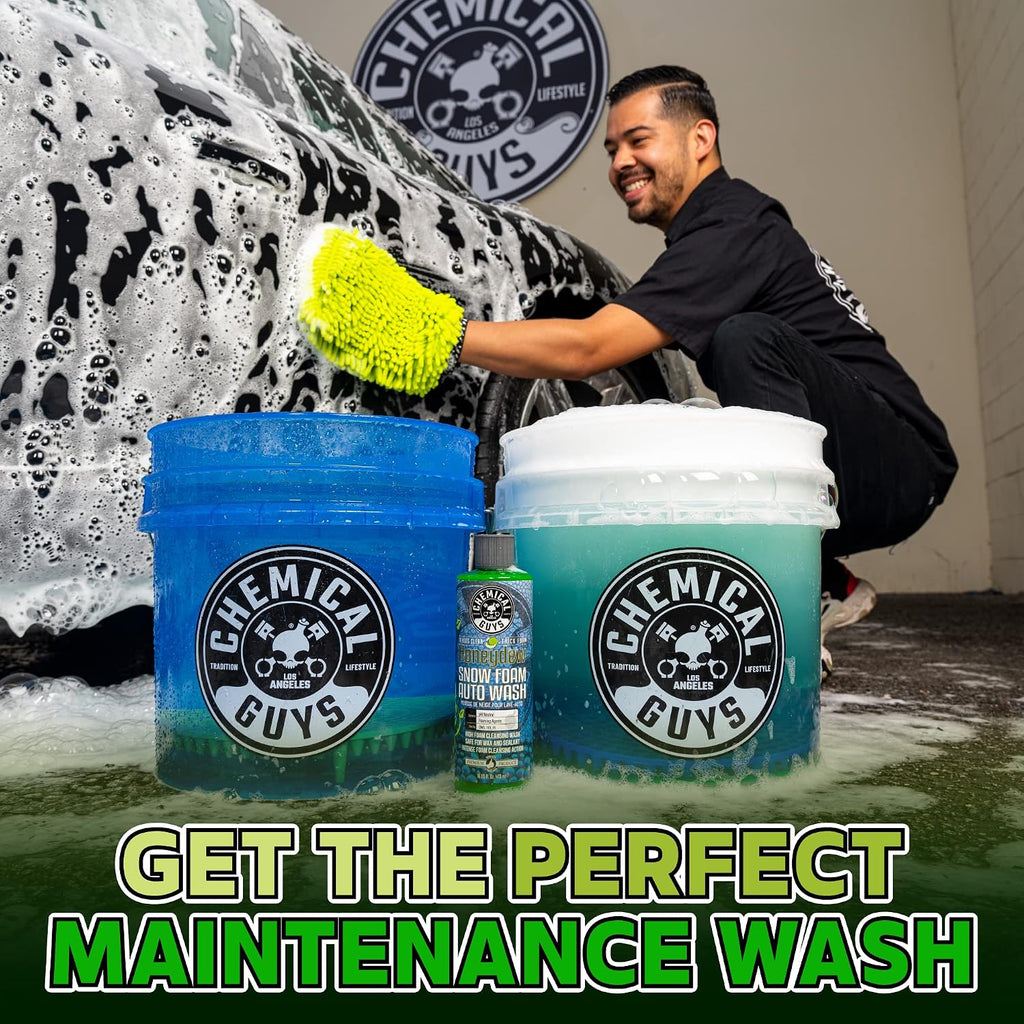 Chemical Guys Car Wash Soap for Foam Cannon or Bucket, Honeydew Snow Foam Car Wash Soap for Trucks, Motorcycles, RVs & More, Super Suds, Honeydew Scent - 64 oz (Half Gallon)