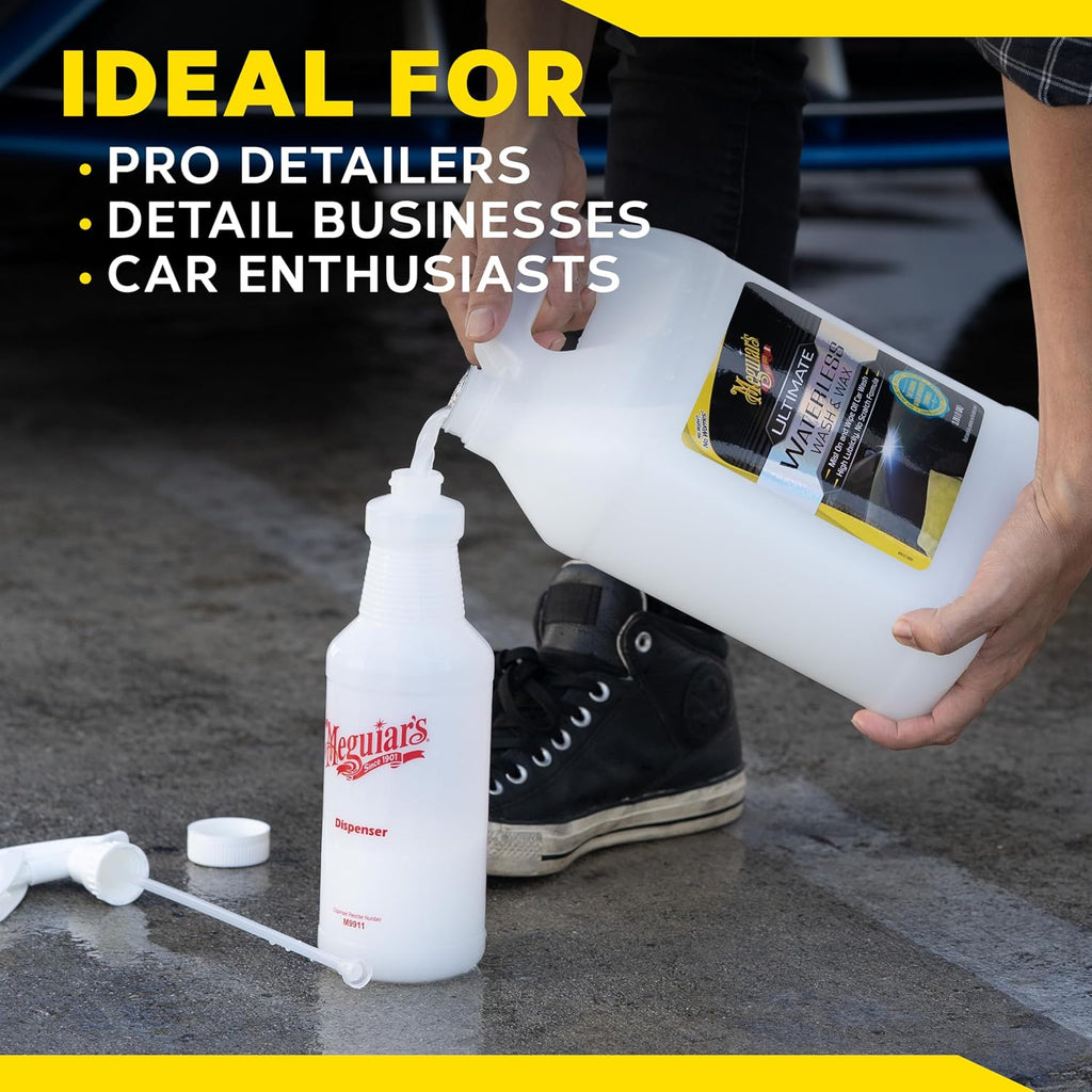 Meguiar's Ultimate Waterless Wash & Wax - Waterless Car Wash & Wax Without Swirling or Scratching - Easy Car Maintenance, No Water Required -1 Gallon (128 Oz)