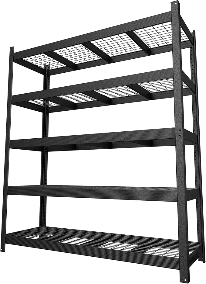 MUPATER 72.05” W × 24.02” D × 83.86” H, Heavy Duty Metal Storage Shelves by MUPATERHome