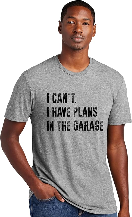 Go All Out Adult I Can't I Have Plans in The Garage Funny Dad Gift Deluxe Soft by GoAllOut