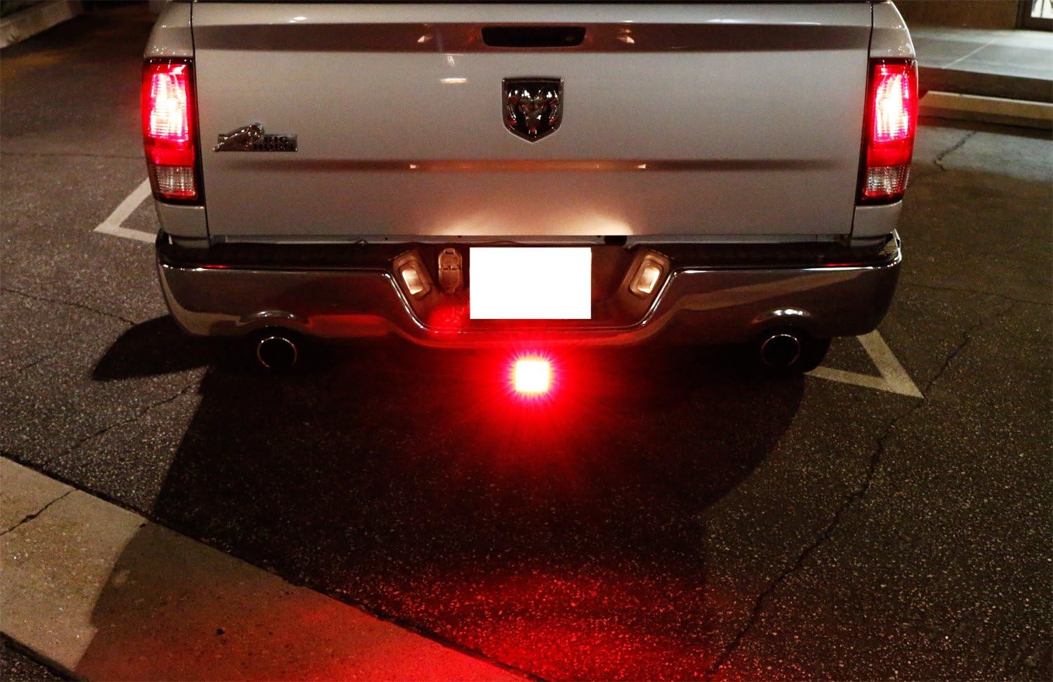 iJDMTOY 35-035-Smoked Dark Smoke Lens Tail/Brake Light Compatible With Truck SUV Trailer Class 3/4/5 2-Inch Towing Hitch Receiver, Powered by 15 Super Bright Red LED Bulbs