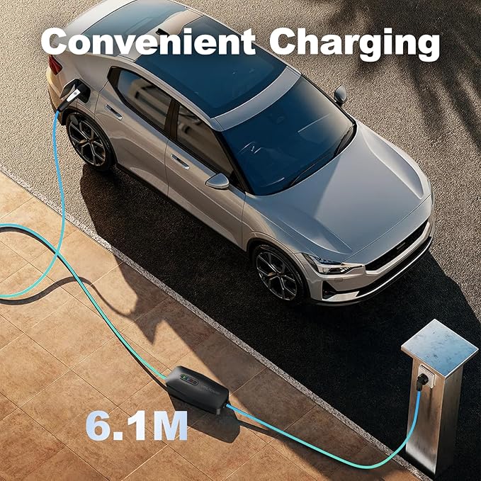 Level 1/2 EV Charger for Tesla 16Amp, Electric Vehicle Portable Charger