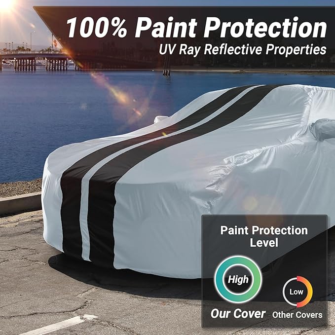 iCarCover Custom Car Cover for Chevy Cruze Sedan Waterproof All Weather Rain - Image 3