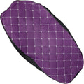 Luxshiny Motorcycle Seat Protector Cover Breathable Anti-Slip Cushion Large Purple Fabric Grid Seat Cover for Electric Scooter Moped Outdoor Use Seasons