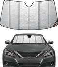 Pigenius Windshield Sunshade for Nissan Altima Sedan 2013-2018, Metallic Silver Finish