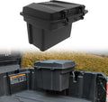 Removable Cargo Storage Box for Can Am Defender HD5 HD7 HD8 HD9 HD10 Max/Commander Accessories, Double Layer Rear Cargo Box Bed Trunk Storage Bin