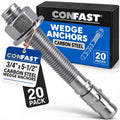 confast 3/4" x 5-1/2" wedge anchor zinc plated, main product view