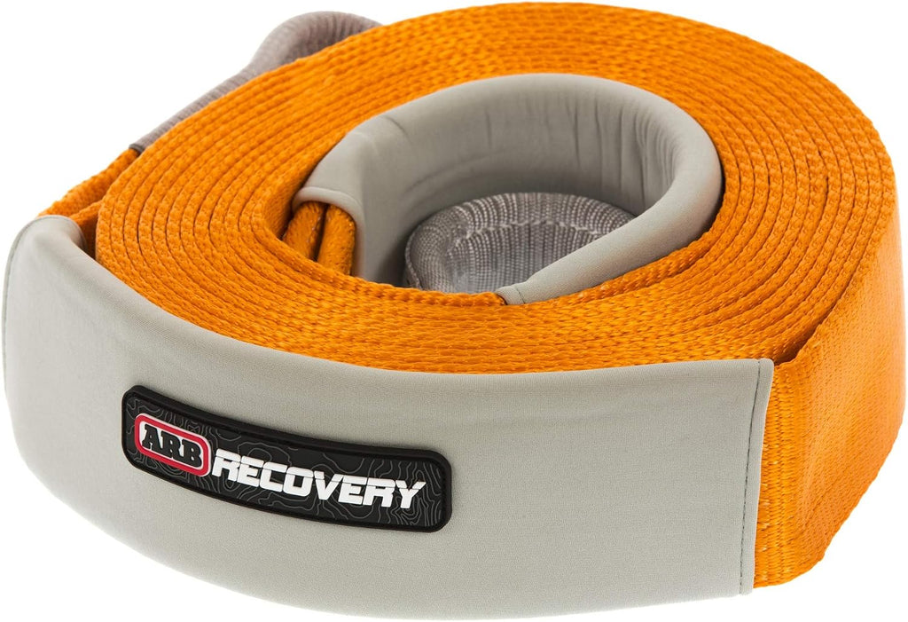 ARB ARB710LB 3-1/4" x 30' Recovery Snatch Strap Minimum Breaking Strength 24000 lbs Kinetic Stretch 20% With Reinforced Eyes and Protector Sleeves