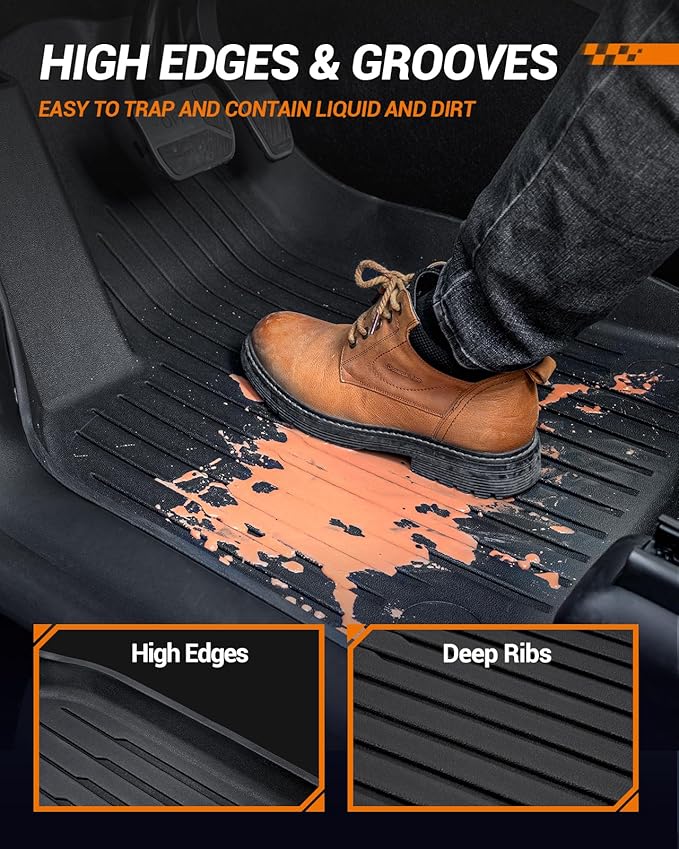 2024 2025 Tesla Model 3 Floor Mats All Weather Full Set Made by SEALIGHT- - Image 5