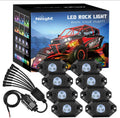 Nilight RGB LED Rock Lights Kit 8 pods Underglow Neon Multicolor