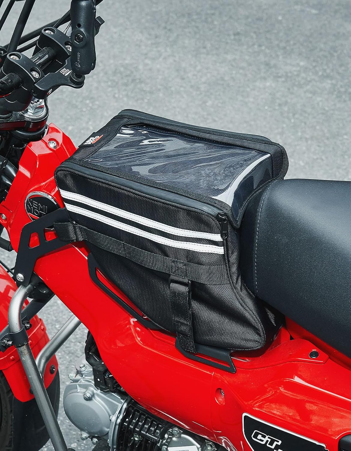 KEMIMOTO Center Bag Compatible with CT125 Trail 125 Hunter Cub 2021 2022 2023 2024 2025 2026 Rack Bag Center Luggage Pouch Storage Bag 10L