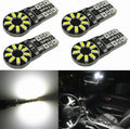 Alla Lighting 4x 194 168 LED Light Bulb 6000K White Super Bright 175 168 2825 W5W T10 Wedge 3014 SMD LED Replacement Bulbs CAN-BUS for Car Interior Map Dome Trunk License Parking Lights