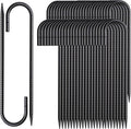 12 Inch Rebar Stakes 50 Pack J Hook Ground Stakes Heavy Duty Chain Link Fence