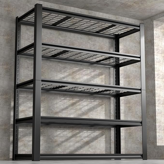 Garage Shelving, 5-Tier Metal Storage Shelves, Metal Shelves by IRONFFICE