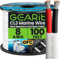 GEARit 8 Gauge Marine Wire, 8/2 AWG Marine Grade Tinned Copper Oxygen Free