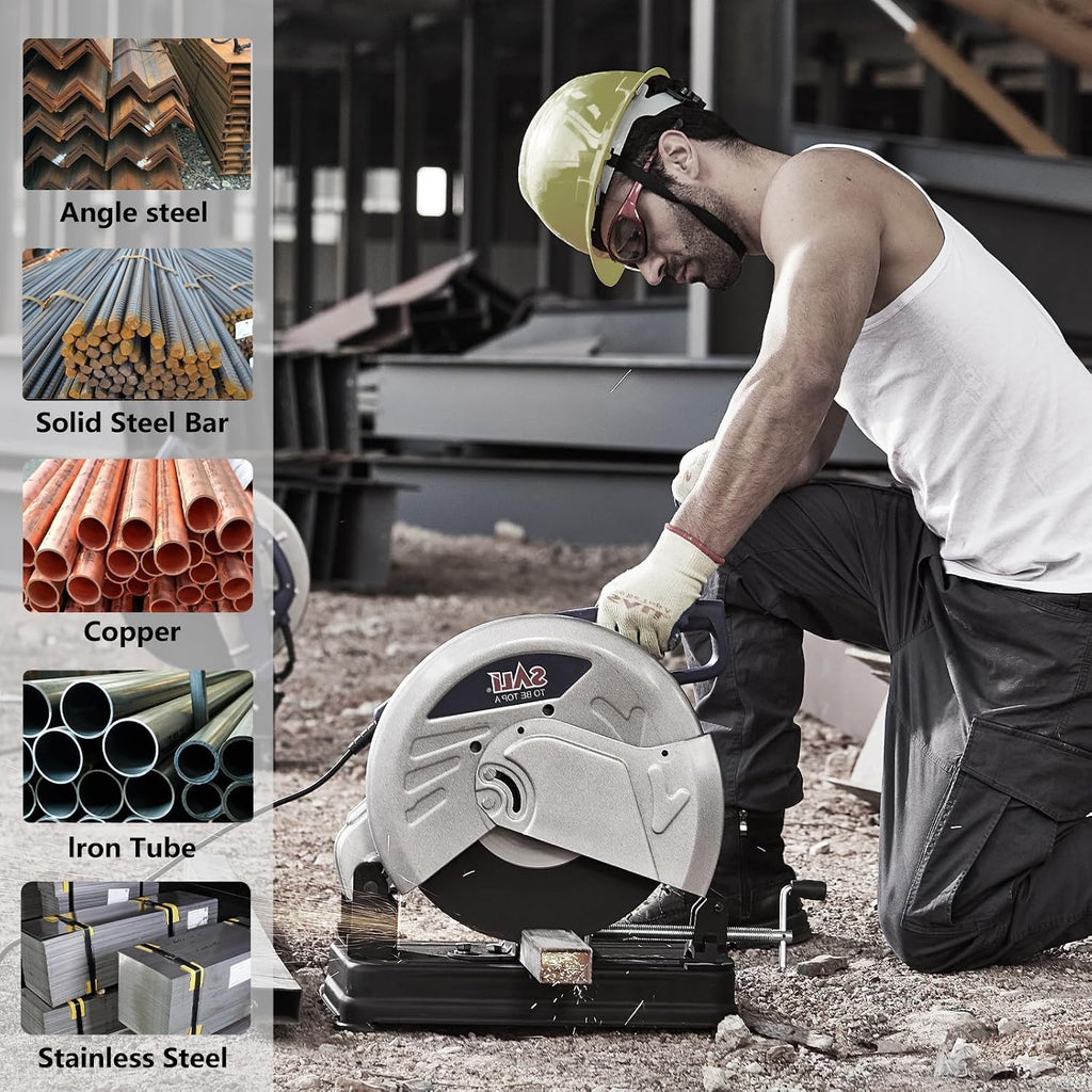 sali 5 pack cut off wheel 14 inch, side view