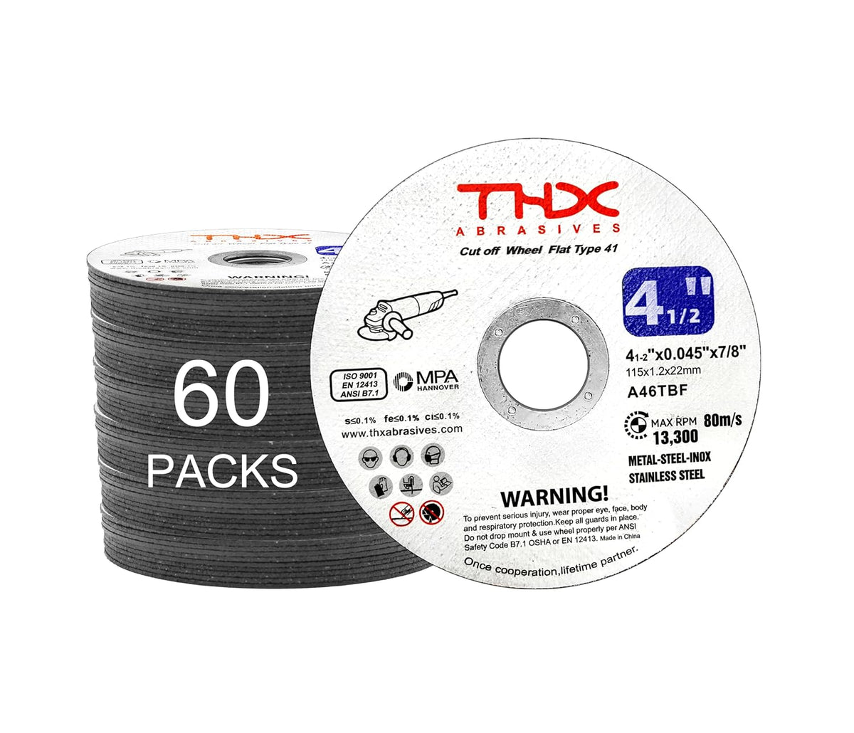thx 4 1/2 inch cut off wheel, long-lasting, main product view