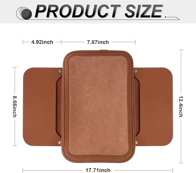 SINGARO Car Leather Center Console Cover - Image 2