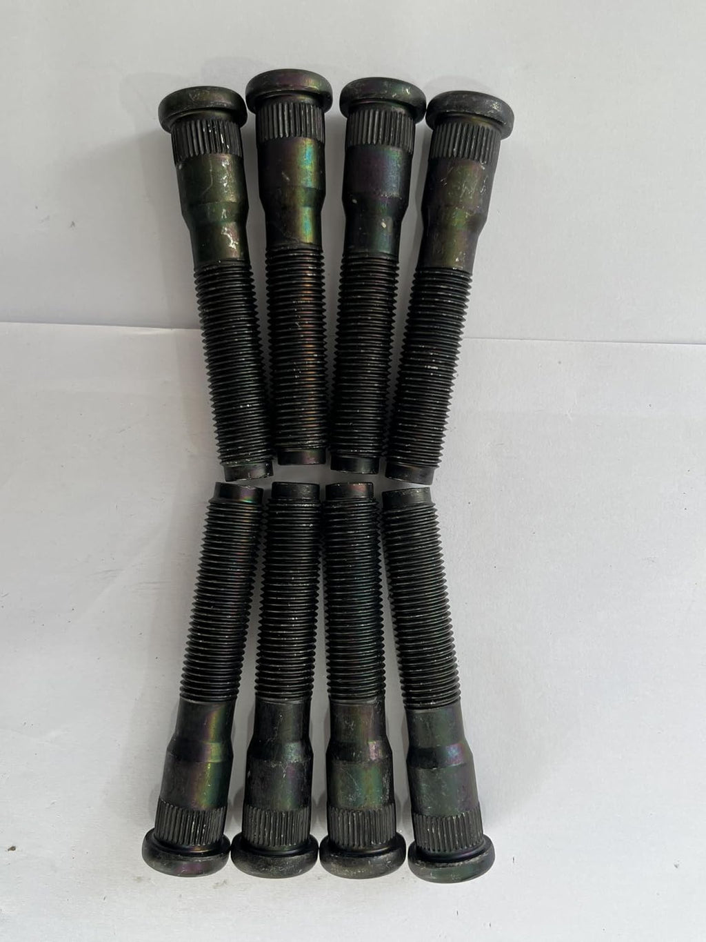 8PCS M14-1.50 Serrated Rear Wheel Stud 610-565 15.9mm Knurl, 81.7mm Length Replacement for 2003-2016 Ford F-450 F-550 Super Duty DRW Cab and Chassis Conventional Model, F-53