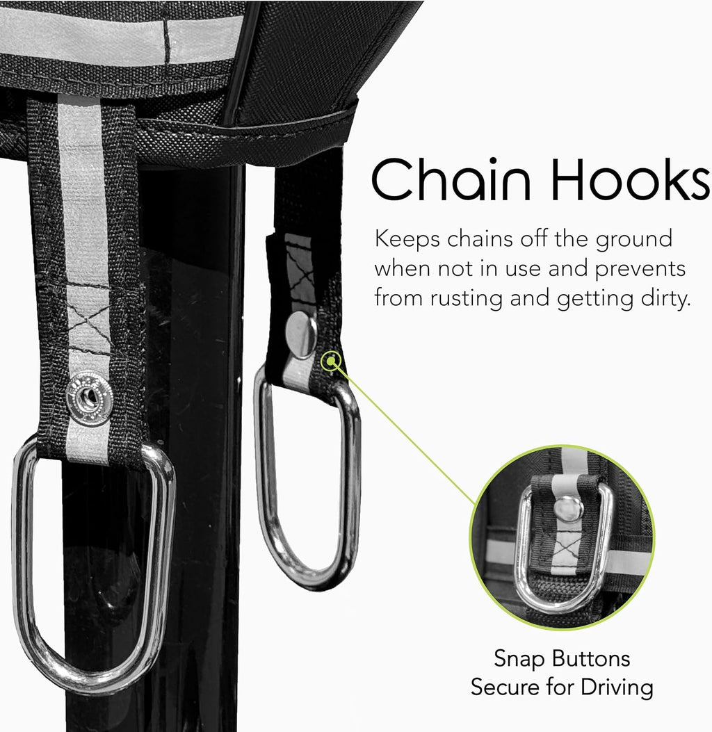 Clever Cover for LCI Jack Custom Electric Tongue Jack Cover for Trailer, RV, Camper, Chains Holder, Plug Protector, Sun and Waterproof (LCI Jack Cover)