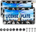 Automotive Exterior Accessories Black and White License Plate Frames Turtle by Unknown