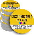 Magnet Me Up Customizable 30 Mil Round Magnet- 6”, 250 PK Weatherproof Car