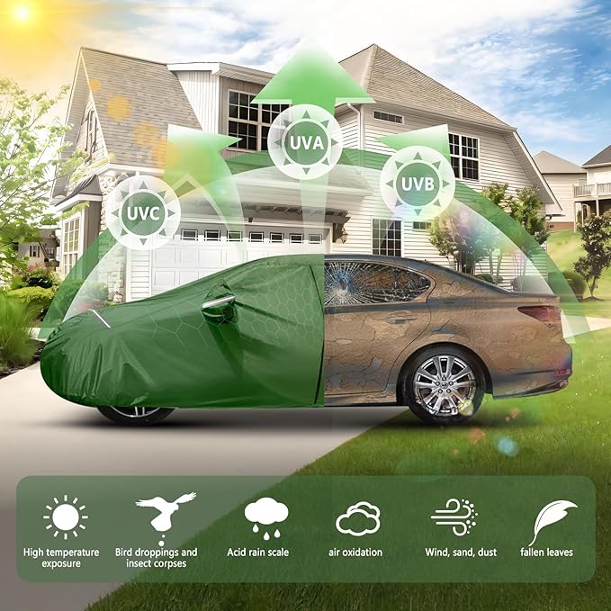 BOSSTONE Car Cover Custom Fit for Corvette C4 1984–1996, Waterproof All Weather - Image 3