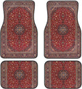 Car Floor Carpet Set of 4 Piece Elegant Retro Modern Vintage Persian Auto Interior Floor Mats Durable Front & Rear Carpets for Car Truck SUV & Van,Car Accessories Decoration