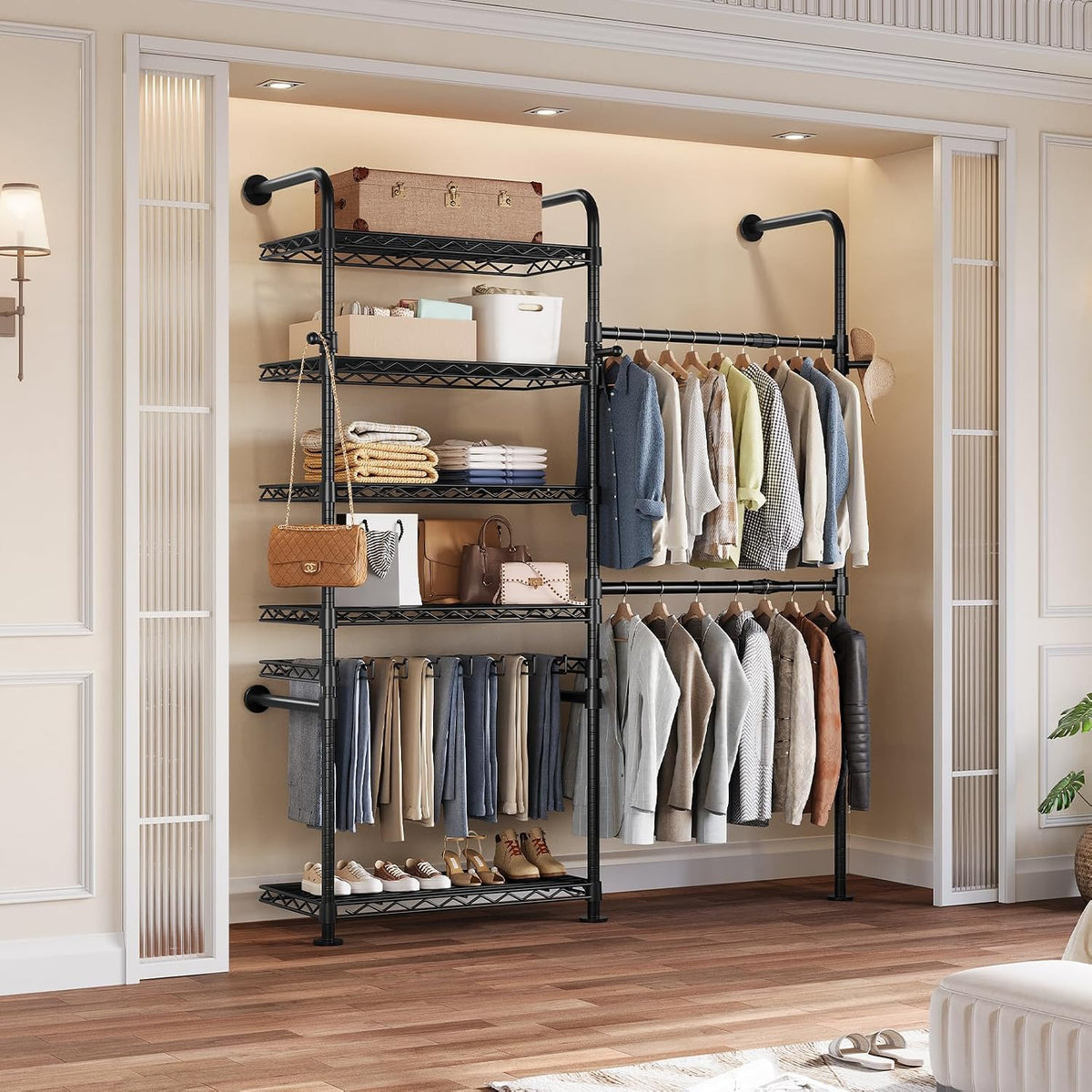 closet organizers wall mounted closet system, 2-row heavy, main product view