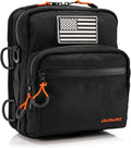 Oumurs Motorcycle Handlebar Bags,1680D Water-resistant Universal Bar bag American Flag Sissy Bar Bag Front Fork Storage Accessory Bag, For Softail Dyna Sportsters Dirt Bike Scooter E-bike Bicycle Blue