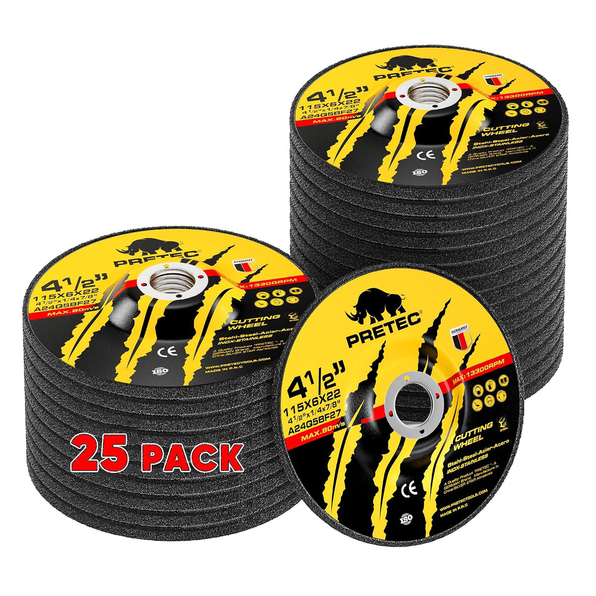 grinding wheels 4-1/2 inch for angle grinder, metal, main product view