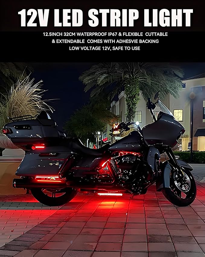 Keiurot 12V Led Light Strip 32CM Waterproof LEDs Light Strips - Image 7
