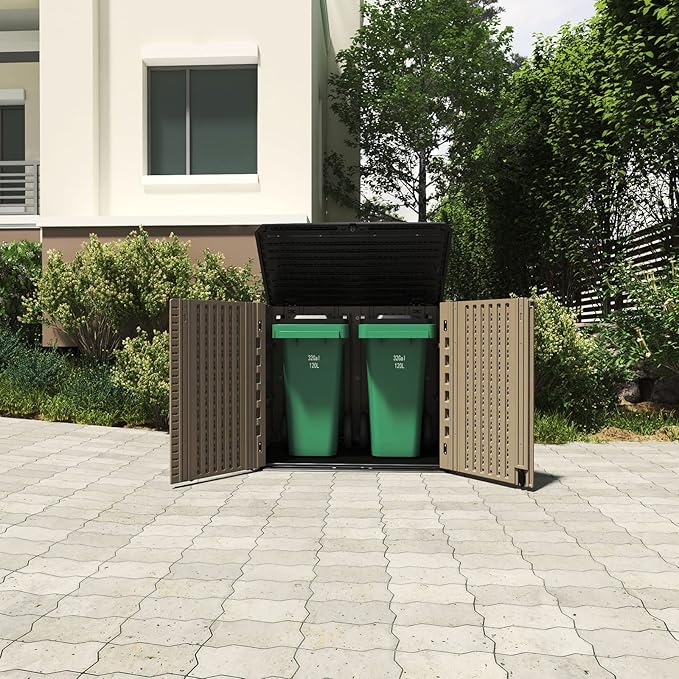 HOMSPARK Storage Shed Weather Resistance, Horizontal Storage Shed - Image 6
