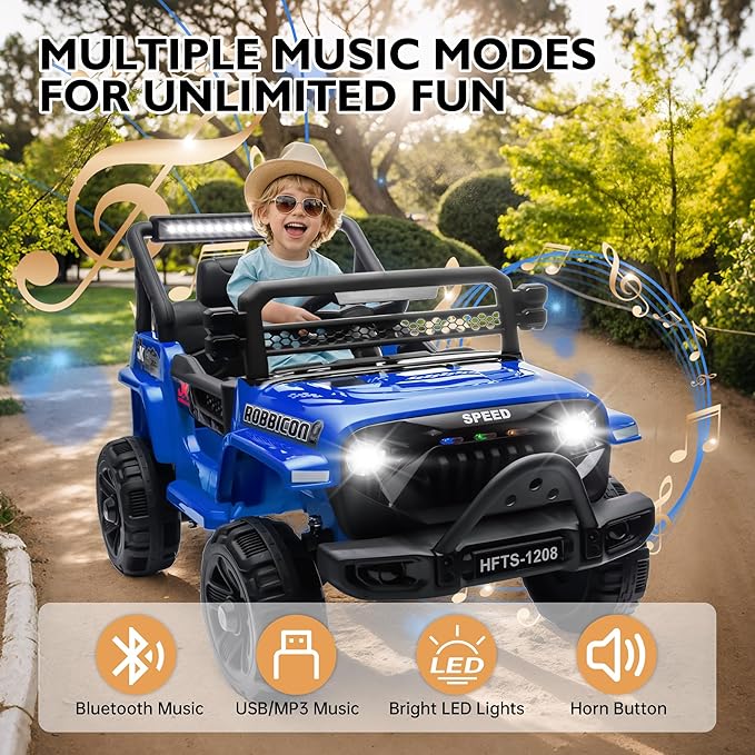 12V Ride on Electric Truck Car for Kids, 12V Kids Electric Vehicles w/Remote - Image 7