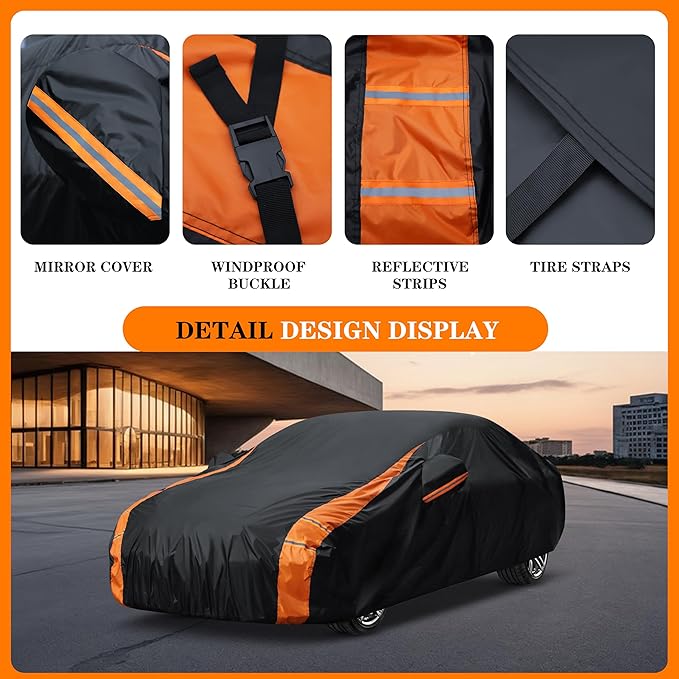 in Full Exterior Sedan Car Cover All Weather, Waterproof, UV Resistant - Image 3