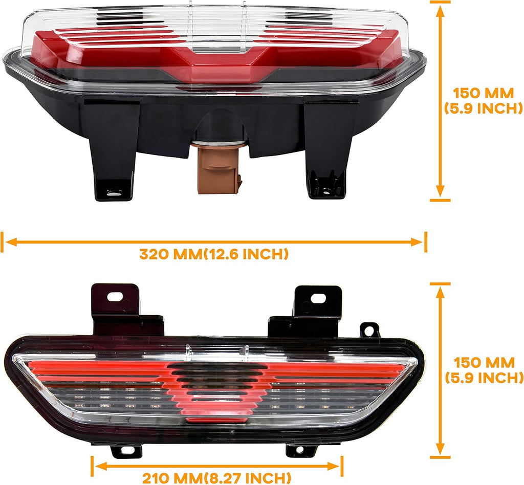 Backup Light for 2018-2021 Ford Mustang, LED Red Tube 3rd Brake Light Center Parking Lamp Rear Running Reverse Back Up Lamp for Ford Mustang 2018-2021 Accessories (1PCS)