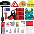 car emergency roadside tool kit with jumper cable, main product view