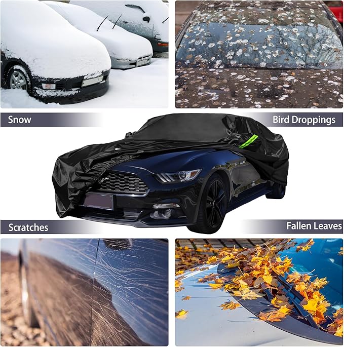 Car Cover Custom Fit for Ford Mustang 2005-2025, Waterproof All Weather GT - Image 6