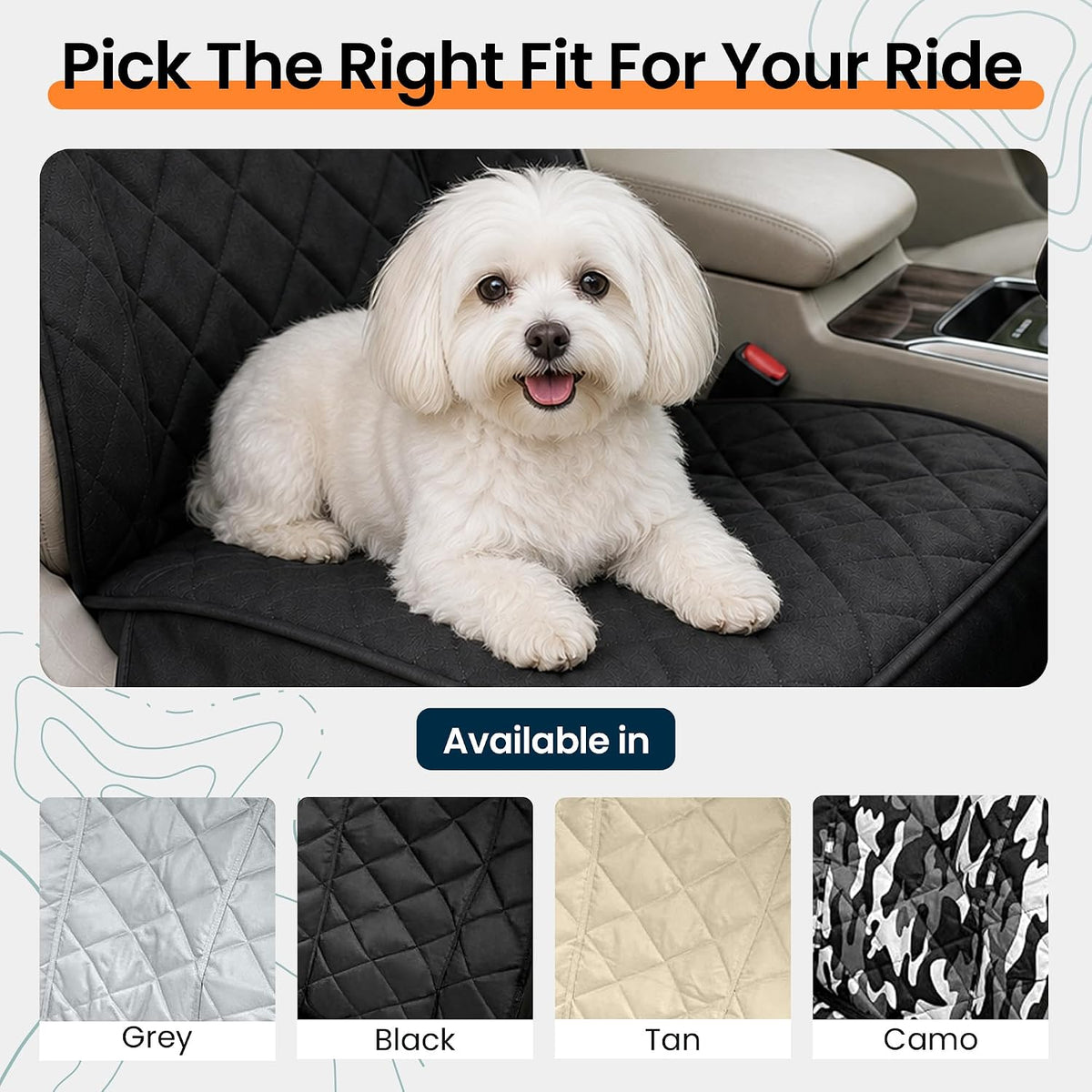 4knines heavy duty front bucket seat cover for, package contents